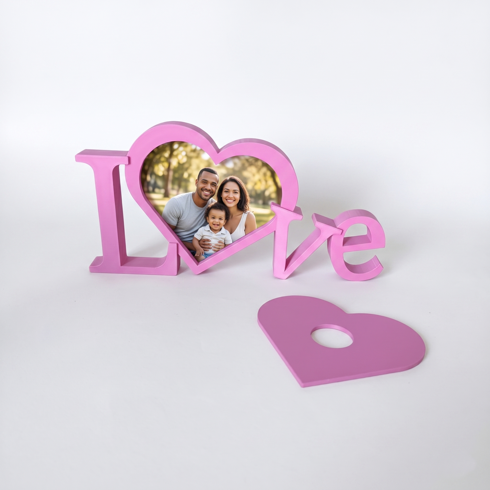 "Love" Tasarımlı 3D Print Dekoratif Fotoğraf Çerçevesi – Modern ve Dekoratif Hediyelik