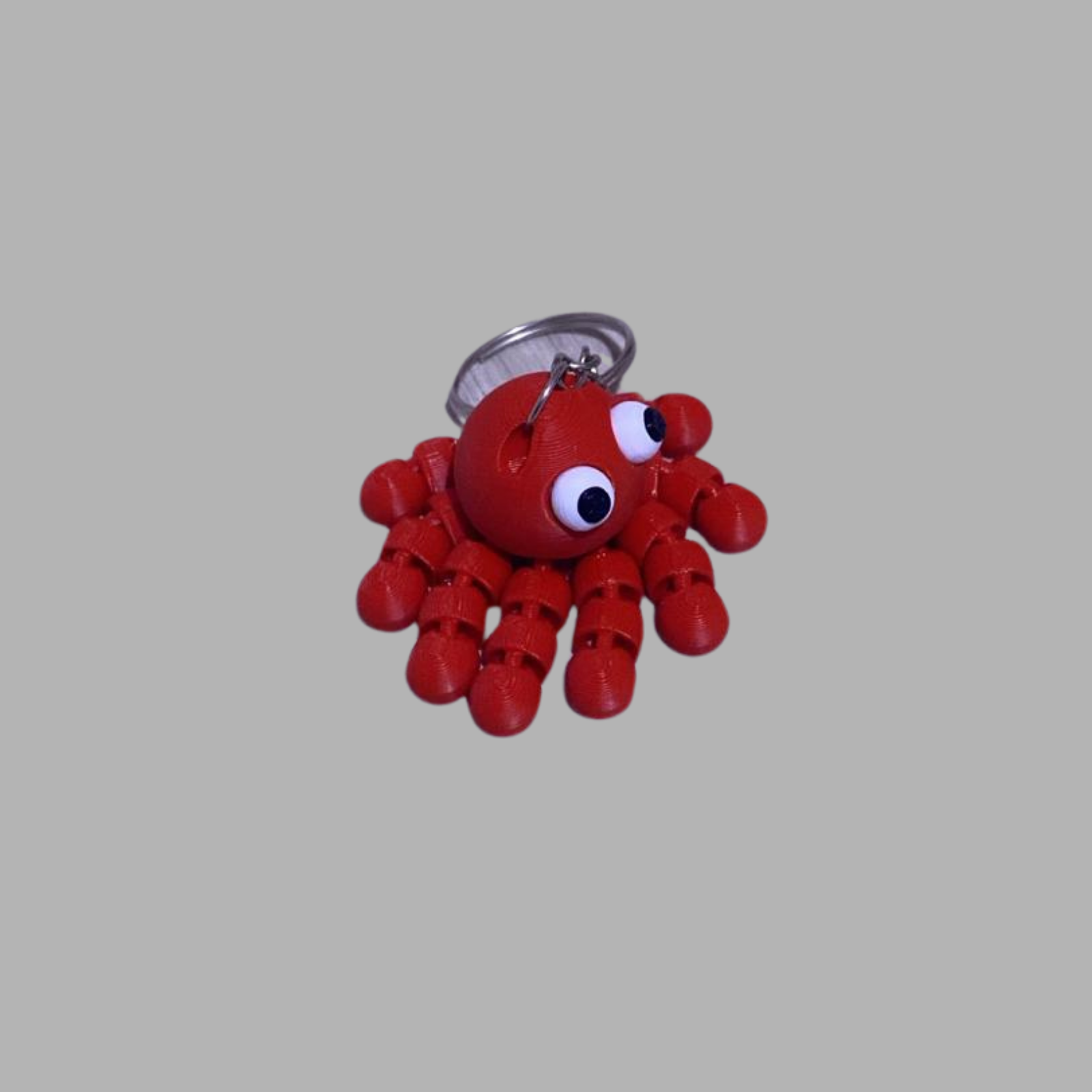 Hareketli (Articulating) Ahtapot Anahtarlık - Stres Giderici Fidget Toy