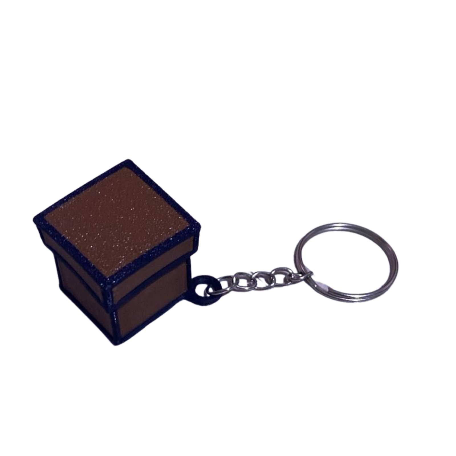 Minecraft Sandık Temalı Mekanik Switchli Anahtarlık - Clicky Fidget Toy